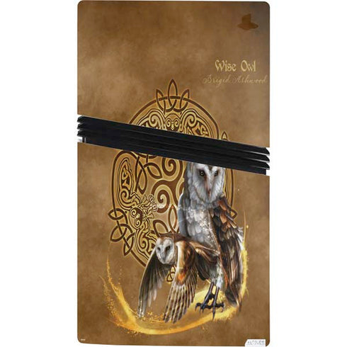 Owl Celtic Knot by Brigid Ashwood PS5 Pro Bundle Skin